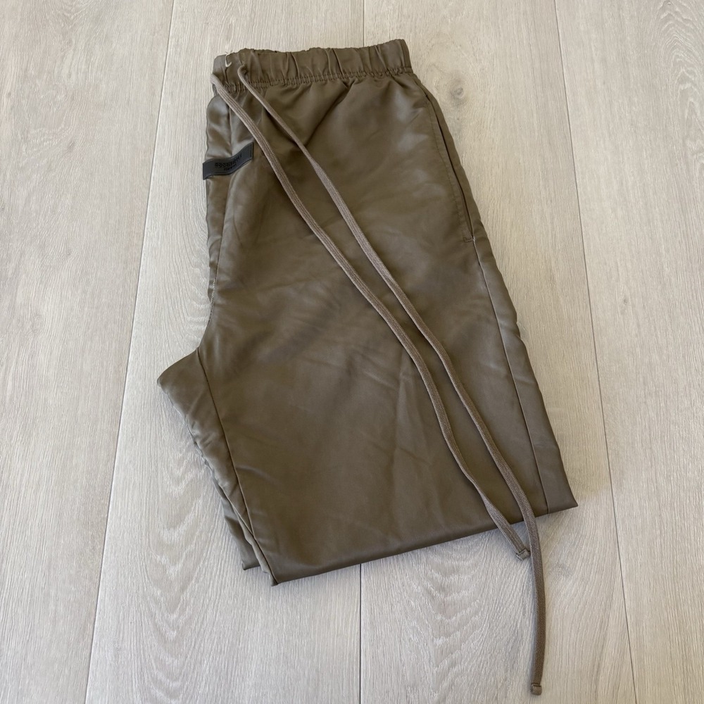 Fear Of God Essentials Nylon Track Pants Men's Size S Small Brown Iridescent